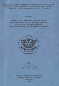 Hubungan Kompetensi Pegawai Adminstrasi Akademik Dengan Kualitas Pelayana Mahasiswa Di Fakultas Pertanian Universitas Padjadjaran (Skripsi)