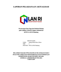 Perancangan Fitur Pagu Dan Realisasi Belanja Pada Aplikasi Narada Bagian Administrasi Di PSTA Lapan Bandung (LAPAN)