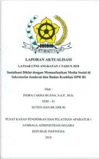 Sosialisasi Diklat Dengan Memanfaatkan Media Sosial Di Sekretariat Jenderal Dan Badan Keahlian DPR RI