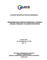 Pengembangan Sektor Perikanan Tangkap Secara Terpadu Di Kabupaten Bintan - Dinas Perikanan Kabupaten Bintan