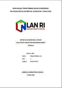 Sistem Scan Barcode Layanan Loka Pom Di Kabupaten Manggarai Barat (Si Bola)