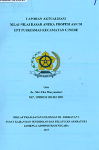 Pelayanan Kesehatan di UPT Puskesmas Kecamatan Cinere