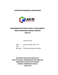 Pengembangan Rumah Jurnal Franconesia Prodi Pendidikan Bahasa Prancis FBS Universitas Negeri Jakarta