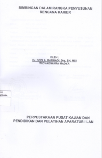 Bimbingan Dalam Rangka Penyusunan Rencana Karier