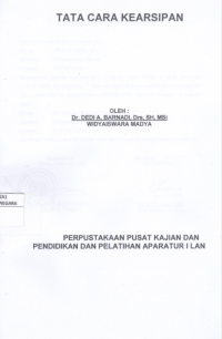Tata Cara Kearsipan