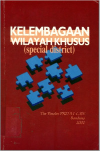 Kelembagaan Wilayah Khusus (Special District)