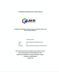 Verifikasi Metode Analisa Angka Enterobacteriaceae Pada Sampel Biskuit (BPOM)