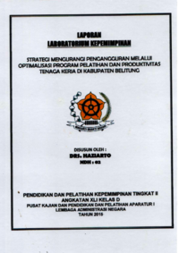 Strategi Mengurangi Pengangguran Melalui Optimalisasi Program Pelatihan Dan Produktivitas Tenaga Kerja Di Kabupaten Belitung (Dinas Sosial Tenaga Kerja dan Transmigrasi)