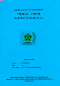 Magis UMKM Kabupaten Batubara (Dinas Koperasi dan UKM) (TERBAIK)