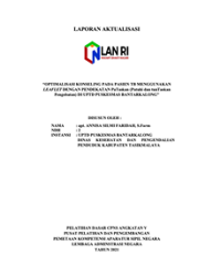 Optimalisasi Konseling Pada Pasien TB Menggunakan Leaflet Dengan Pendekatan PATASKAN (Patuhi Dan Tuntasan Pengobatan) Di UPTD Puskesmas Bantarkalong Dinas Kesehatan dan Pengendalian Penduduk Kabupaten Tasikmalaya