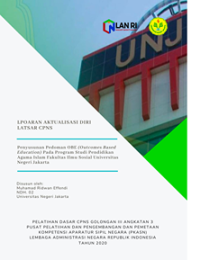 Penyusunan Pedoman OBE (Outcomes Based Education) Pada Program Studi Pendidikan Agama Islam Fakultas Ilmu Sosial Universitas Negeri Jakarta