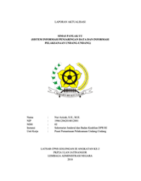 SIMAS PANJALAK UU (Sistem Informasi Penjaringan Data dan Informasi Pelaksanaan Undang Undang) (Sekretariat Jendral dan Badan Keahlian DPR RI)
