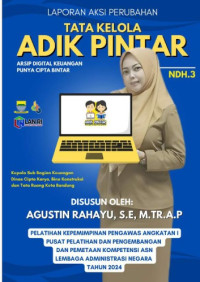 TATA KELOLA ADIK PINTAR (Arsip Digital Keuangan Punya Cipta Bintar) Dinas Cipta Karya Bina Konstruksi dan Tata Ruang Kota Bandung