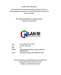 Inovasi Pencatatan Organisasi Kemasyarakatan dalam Aplikasi Berbasis Website untuk Mengoptimalkan Pelayanan di Kota Cimahi (Badan Kesatuan Bangsa dan Politik - Bakesbangpol Kota Cimahi)