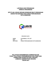 Site Plan Lokasi Gedung Bongkar Muat Kendaraan Angkutan Barang Pada Dinas Perhubungan Kota Bandung