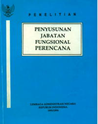 Penyusunan Jabatan Fungsional Perencanaan