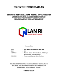 Strategi Pengembangan Wisata Kota Cirebon (Wistakon) Melalui Pemberdayaan Kelembagaan Kepariwisataan - Dinas Kepemudaan Olahraga Kebudayaan dan Pariwisata Kota Cirebon