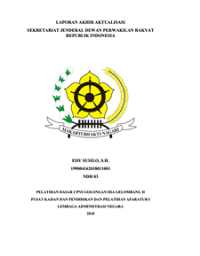 Pembuatan Sistem Informasi Pengusulan Program Peraturan Sekretaris Jenderal Dewan Perwakilan Rakyat Republik Indonesia
