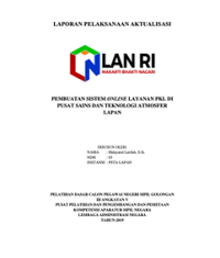 Pembuatan Sistem Online Layanan PKL Di PSTA (LAPAN)