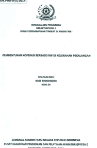 Pembentukan Koperasi Berbasis RW Di Kelurahan Perkalangan