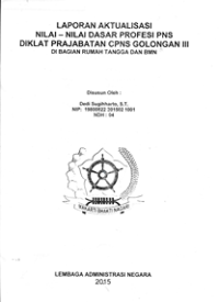 Laporan Aktualisasi Nilai-Nilai Dasar Profesi ASN di LAN Bandung