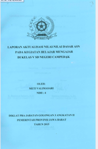 Nilai-Nilai Dasar Aneka di SDN Campedak