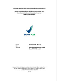 Sharing Folder Permohonan dan Monitoring Tindak Lanjut Pemeliharaan/Perbaikan Sarana dan Prasarana Balai POM di Gorontalo