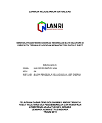 Meningkatkan Efisiensi Kegiatan Rekonsiliasi Data Keuangan Di Kabupaten Tasikmalaya Dengan Memanfaatkan Google Sheet (Badan Pengelola Keuangan dan Aset Daerah)