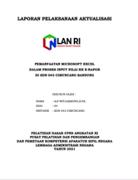 Pemanfaatan Microsoft Excel Dalam Proses Input Nilai Ke E-Rapor Di SDN 043 Cimuncang Kota Bandung