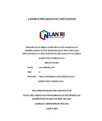 Pemanfaatan Media Audio Visual Dalam Kegiatan Pembelajaran Untuk Meningkatkan Minat Belajar Siswa Di Kelas VI SDN Cileuweung Dinas Pendidikan dan Kebudayaan Kabupaten Tasikmalaya