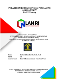 Optimalisasi Tata Kelola Jaringan Dokumentasi dan Informasi Hukum (JDIH) Pada Kantor Wilayah Kementerian Hukum dan HAM Sumatera Utara