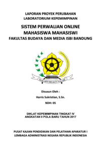 Sistem Perwalian Mahasiswa Mahasiswi Fakultas Budaya Dan Media Institut Seni Budaya Indonesia (ISBI) Bandung
