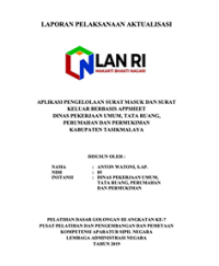 Aplikasi Pengelolaan Surat Masuk Dan Surat Keluar Berbasis Appsheet Dinas Pekerjaan Umum, Tata Ruang, Perumahan dan Permukiman Kabupaten Tasikmalaya
