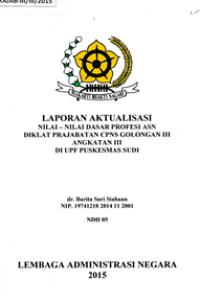 Nilai-Nilai- Dasar Profesi ASN di Puskesmas Sudi