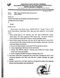 Peningkatan Pelayanan Diklat Kesejahteraan Sosial BBPPKS Regional II Bandung Berbasis Website