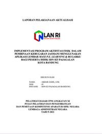 Implementasi Program Aktifitas Fisik Dalam Pembinaan Kebugaran Jasmani Menggunakan Aplikasi Lembar Maxi P.E. Learning & Bugarku Bagi Peserta Didik SDN 023 Pajagalan Kota Bandung (TERBAIK 1)