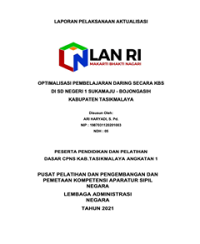 Optimalisasi Pembelajaran Daring Secara KBS Di SD Negeri 1 Sukamaju - Bojongasih Kabupaten Tasikmalaya