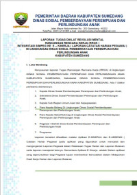 Integrasi Simpeg Ke E-Kinerja (Laporan Catatan Harian Pegawai) Di Lingkungan Dinas Sosial Pemberdayaan Perempuan dan Perlindungan Anak Kabupaten Sumedang