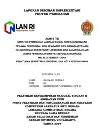 JAMS TK; Strategi Pemenuhan Jaminan Sosial Ketenagakerjaan Pegawai Pemerintah Non Aparatur Sipil Negara (PPN ASN) Di Lingkungan Sekretariat Jenderal Dan Badan Keahlian Dewan Perwakilan Rakyat RI (DPR RI) Melalui Pembentukan Peraturan Sekjen Dan Nota Kesepahaman