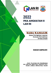 SABA KAMALIR (Sistem Akses Basis Data Kamalir) Upaya Peningkatan Layanan Drainase Permukiman di Kota Cimahi (Dinas Perumahan dan Kawasan Permukiman)