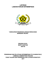 Akelerasi Penaggulangan Keracunan Berbasis Online (BPOM) Jakarta