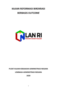 Kajian Reformasi Birokrasi Berbasis Outcome