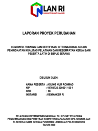 Combined Training Dan Sertifikasi Internasional Solusi Peningkatan Kualitas Pelatihan Dan Kesempatan Kerja Bagi Peserta Latih Di BBPLK Serang - Balai Besar Pengembangan Latihan Kerja Serang (Kementerian Ketenagakerjaan RI)