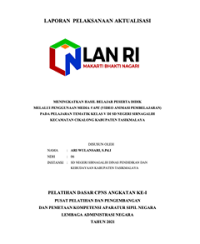 Meningkatkan Hasil Belajar Peserta Didik Melalui Penggunaan Media VAPE (Video Animasi Pembelajaran) Pada Pelajaran Tematik Kelas V Di SD Negeri Sirnagalih Kecamatan Cikalong Dinas Pendidikan dan Kebudayaan Kabupaten Tasikmalaya