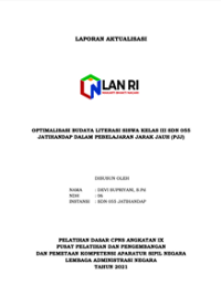 Optimalisasi Budaya Literasi Siswa Kelas III SDN 055 Jatihandap Dalam Pebelajaran Jarak Jauh (PJJ)