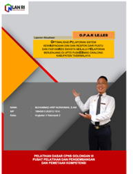 Optimalisasi Pelaporan Sistem Kewaspadaan Dini Dan Respon Dari Pustu Dan Fasyankes Swasta Melalui Pelaporan Berjenjang Di UPTD Puskesmas Cikalong Kabupaten Tasikmalaya (O.P.A.K Le.Les)