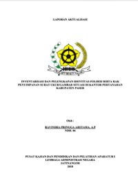 Inventarisasi Dan Pelengkapan Identitas Folder Serta Rak Penyimpanan Surat Ukur/Gambar Situasi Di Kantor Pertanahan Kabupaten Paser (Kementerian Agraria dan Tata Ruang/Badan Pertanahan Nasional)