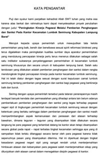 Peningkatan Kinerja Pegawai Melalui Pemberian Penghargaan Dan Sanksi Pada Kantor Kecamatan Lumbok Seminung Kabupaten Lampung Barat