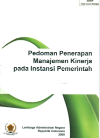 Pedoman Penerapan Manajemen Kinerja pada Instansi Pemerintah