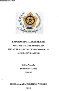 Nilai-Nilai Dasar Profesi ASN di Puskesmas Ibun
